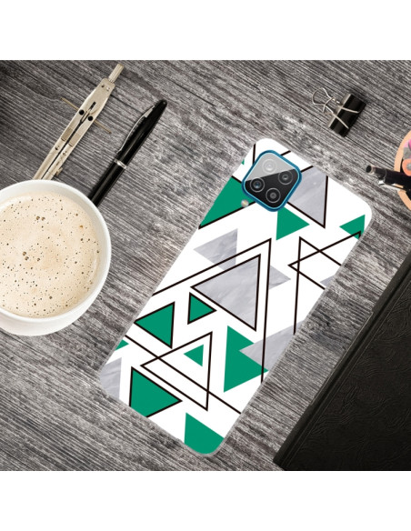 Cover Galaxy A12 Marmo Triangolare | Melacompro
