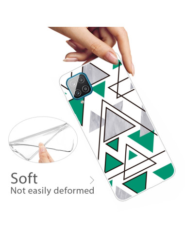 Cover Galaxy A12 Marmo Triangolare | Melacompro