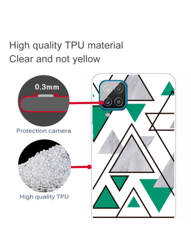 Cover Galaxy A12 Marmo Triangolare | Melacompro