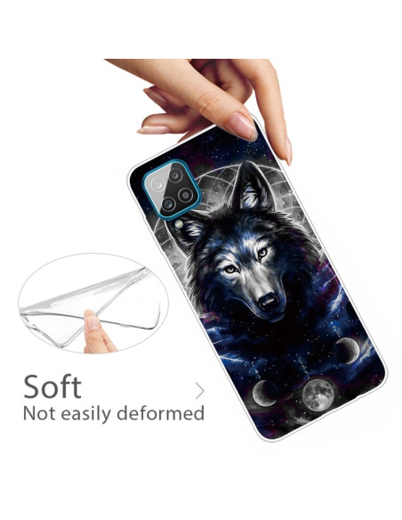 Cover Galaxy A12 TPU Antiurto Lupo Trasparente | Melacompro