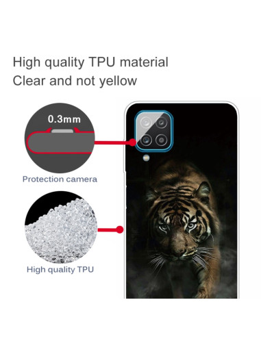 Cover Galaxy A12 TPU Tigre Cinese | Melacompro