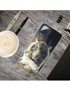 Cover Galaxy A12 TPU Tigre Bianca | Melacompro 2