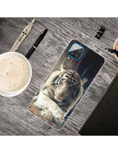 Cover Galaxy A12 TPU Tigre Bianca | Melacompro