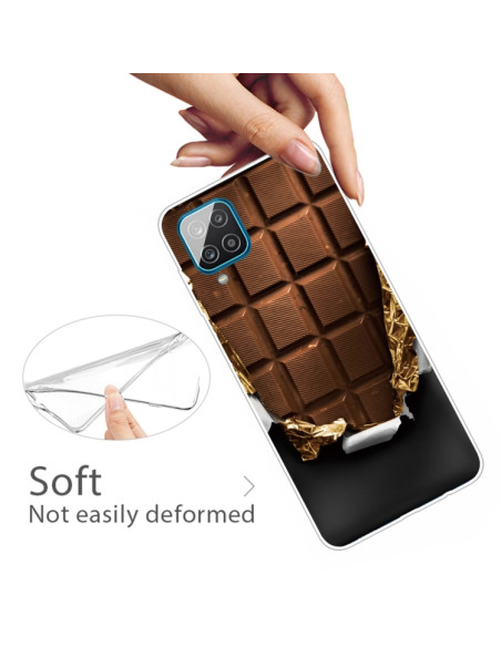 Cover Galaxy A12 TPU Antiurto Marrone Chocolate | Melacompro