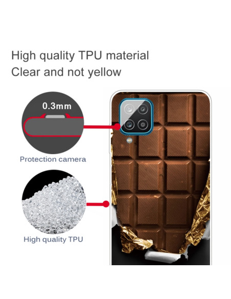 Cover Galaxy A12 TPU Antiurto Marrone Chocolate | Melacompro