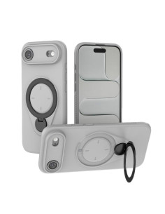 Cover iPhone Air TPU Grigio con Ring e MagSafe