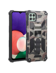 Cover Galaxy A22 5G TPU + PC Mimetico Verde Army Verde