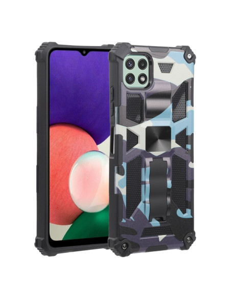 Cover Galaxy A22 5G Antiurto Mimetico Blu Navy Blu | Melacompro