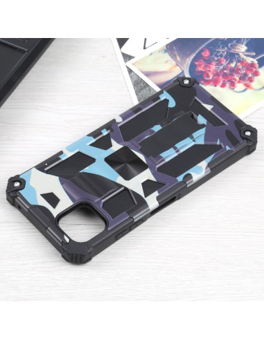Cover Galaxy A22 5G Antiurto Mimetico Blu Navy Blu | Melacompro