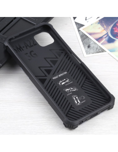 Cover Galaxy A22 5G Antiurto Mimetico Blu | Melacompro