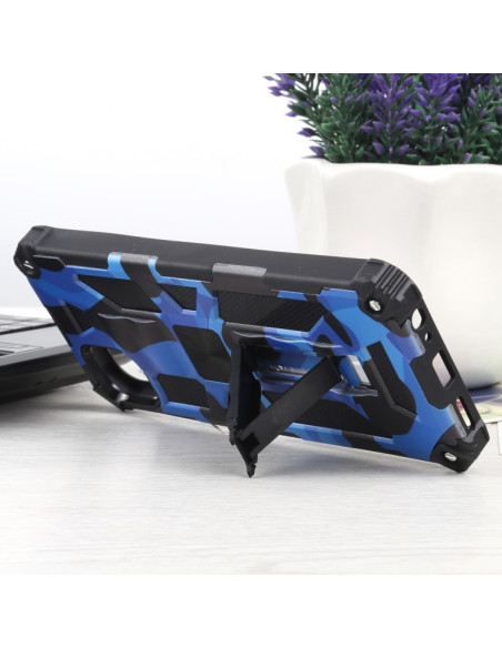 Cover Galaxy A22 5G Antiurto Mimetico Blu | Melacompro