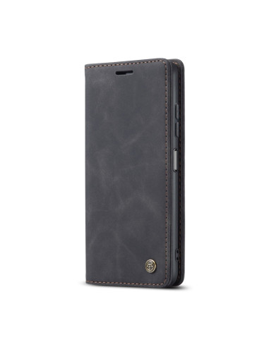 Cover Galaxy A22 5G Pelle Portafoglio Nero | Melacompro