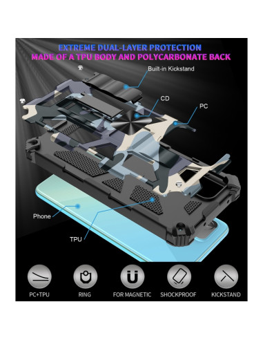 Cover Galaxy A32 4G Antiurto Verde Menta Baby Blu | Melacompro