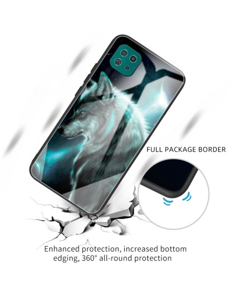 Cover Galaxy A22 5G Glass Leone Wolf | Melacompro
