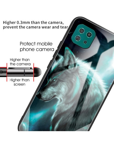 Cover Galaxy A22 5G Glass Leone Wolf | Melacompro