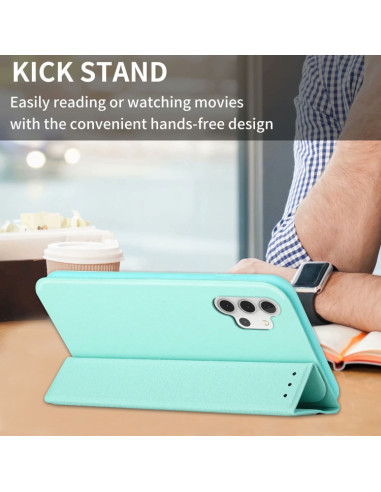 Cover Galaxy A32 4G Pelle PU Verde Menta Menta Verde | Melacompro