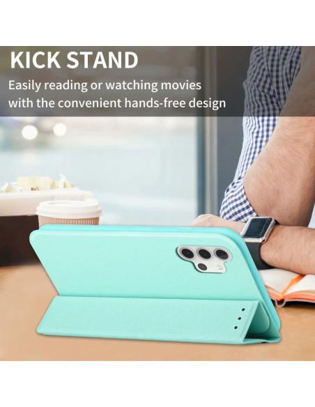 Cover Galaxy A32 4G Pelle PU Verde Menta Menta Verde | Melacompro