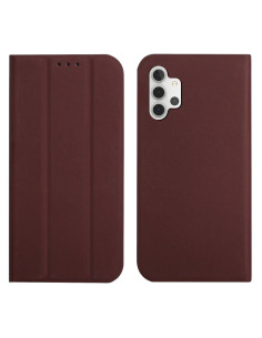 Cover Galaxy A32 4G Pelle PU a Libro con Supporto Marrone