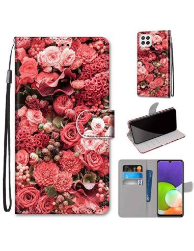 Cover Galaxy A22 4G PU Leather Portafoglio | Melacompro