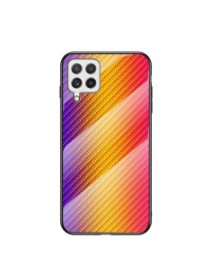 Cover Galaxy A22 4G TPU Fibra Carbonio Oro