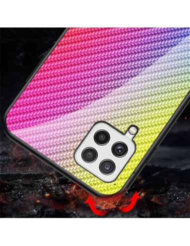 Cover Galaxy A22 4G Fibra Carbonio Oro | Melacompro