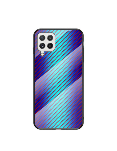 Cover Galaxy A22 4G Fibra di Carbonio Blu | Melacompro