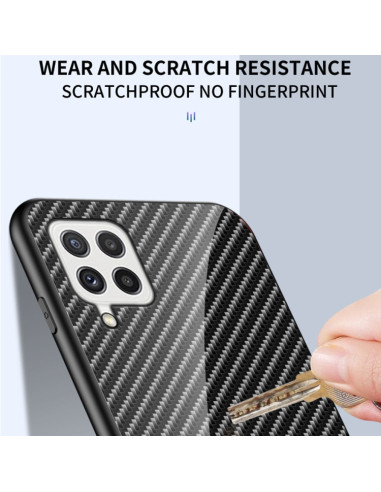 Cover Galaxy A22 4G Fibra di Carbonio Blu | Melacompro