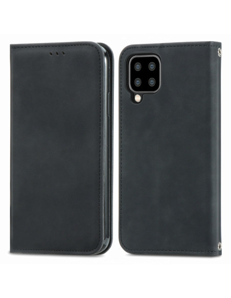 Cover Galaxy A22 4G Pelle PU Portafoglio Nero | Melacompro