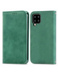 Cover Galaxy A22 4G Pelle PU Portafoglio Verde | Melacompro 2