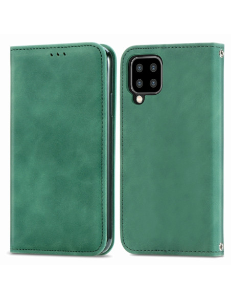 Cover Galaxy A22 4G Pelle PU Portafoglio Verde | Melacompro