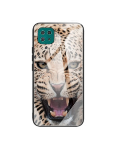 Cover Galaxy A22 5G Vetro Antiurto Leopardato