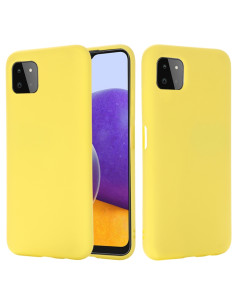 Cover Galaxy A22 5G Silicone Giallo Antiurto