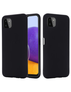 Cover Galaxy A22 5G Silicone Giallo Antiurto Nero