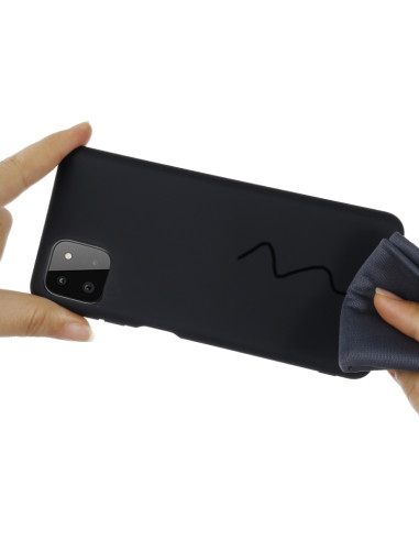 Cover Galaxy A22 5G Silicone Giallo Nero | Melacompro