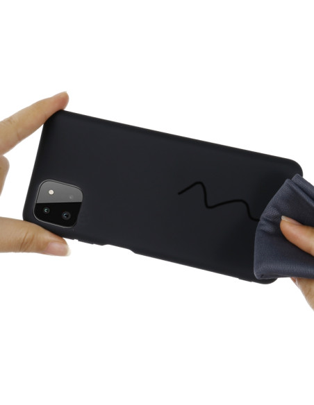 Cover Galaxy A22 5G Silicone Giallo Nero | Melacompro