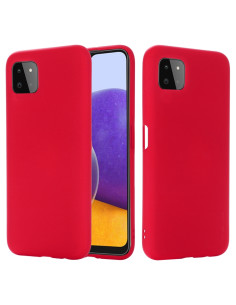 Cover Galaxy A22 5G Silicone Giallo Antiurto Rosso