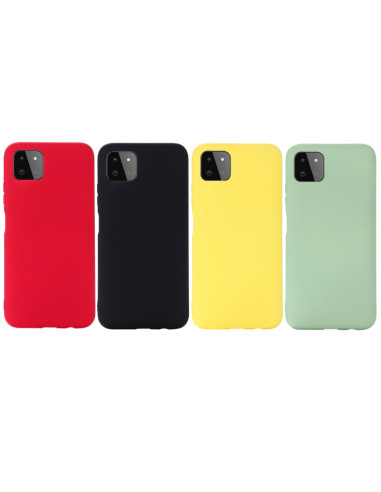 Cover Galaxy A22 5G Silicone Giallo Rosso | Melacompro