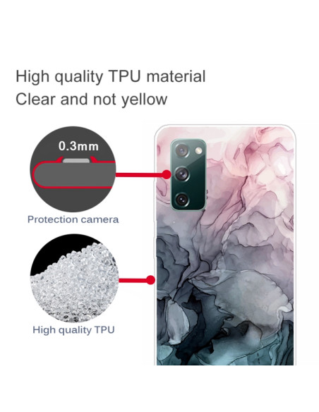 Cover Galaxy S20 FE TPU Marmo Rosa | Melacompro