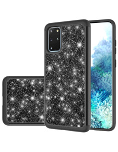 Cover Galaxy S20+ Silicone Arancione Nero | Melacompro