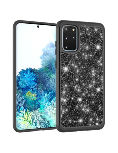 Cover Galaxy S20+ Silicone Arancione Nero | Melacompro 2