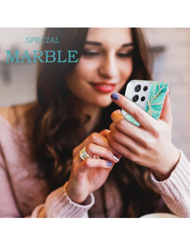Cover Galaxy S21 Ultra Marmo Blu TPU | Melacompro