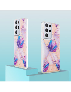 Cover Galaxy S21 Ultra 5G Marmo Viola Light Viola | Melacompro 2