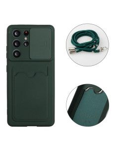 Cover Galaxy S21 Ultra Marmo Blu TPU Deep Verde | Melacompro 2