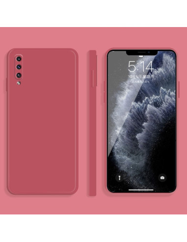 Cover Galaxy A50 Silicone Nero Rosso | Melacompro