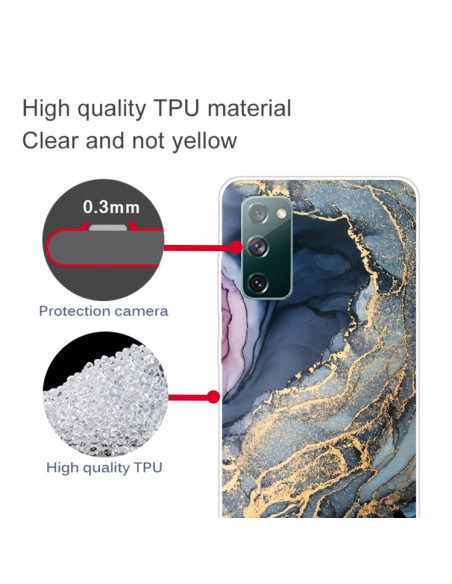 Cover Galaxy S20 FE TPU Marmo Oro | Melacompro