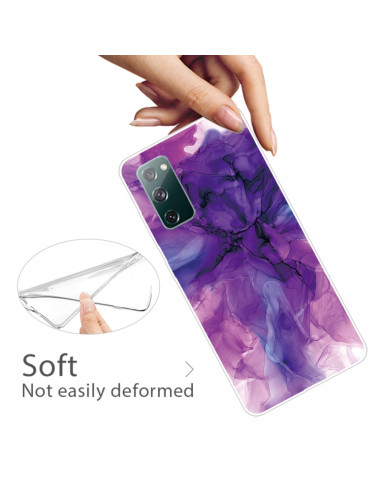 Cover Galaxy S20 FE TPU Marmo Viola | Melacompro