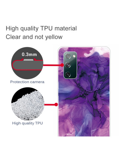 Cover Galaxy S20 FE TPU Marmo Viola | Melacompro