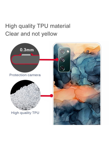 Cover Galaxy S20 FE TPU Astratto Blu | Melacompro