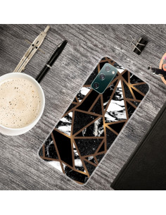 Cover Galaxy S20 FE TPU Antiurto Marmo Nero