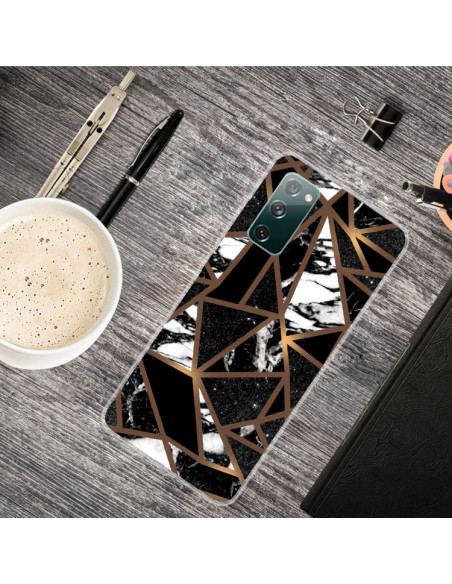 Cover Galaxy S20 FE TPU Marmo Nero | Melacompro